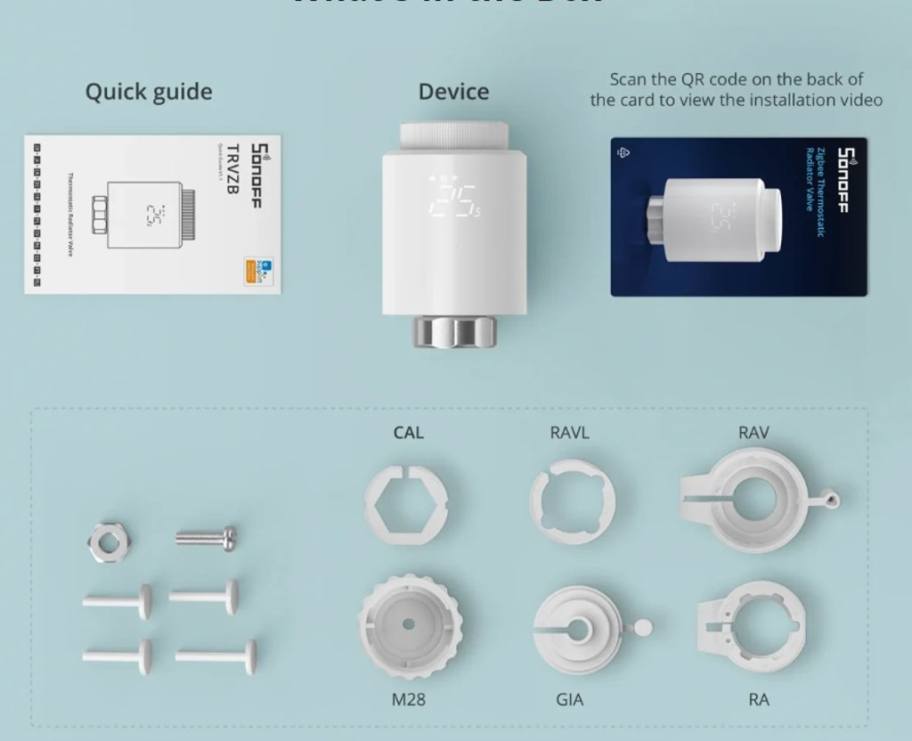 Sonoff TRVZB Thermostat, Zigbee 2